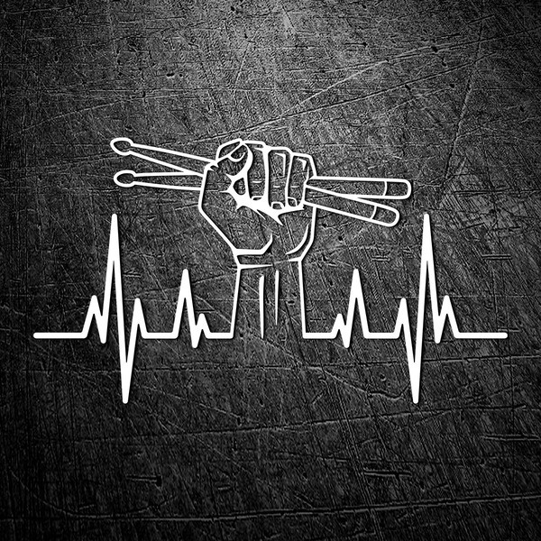 Car & Motorbike Stickers: Cardio Electro Hand Drummer