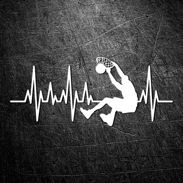 Car & Motorbike Stickers: Cardiogram Slam Dunk