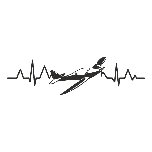 Car & Motorbike Stickers: Cardio Electro Airplane