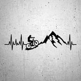 Car & Motorbike Stickers: Mountain biking cardio 2
