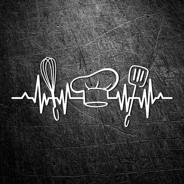 Car & Motorbike Stickers: Cardiogram Chef