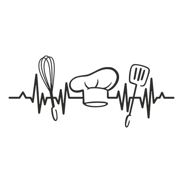 Car & Motorbike Stickers: Cardiogram Chef