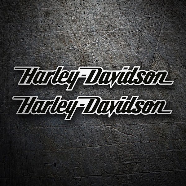 Car & Motorbike Stickers: Kit Harley Davidson skidding black