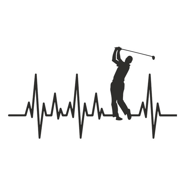 Wall Stickers: Electrocardiogram Golf