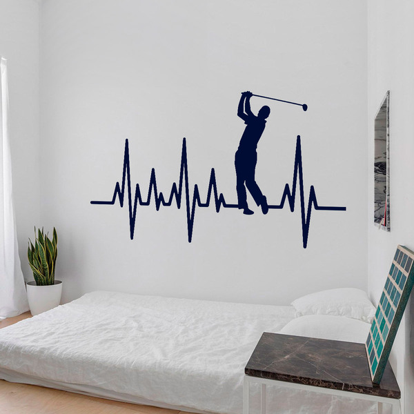 Wall Stickers: Electrocardiogram Golf