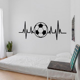 Wall Stickers: Football-shaped electrocardiogram 2
