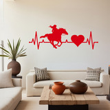 Wall Stickers: Equestrian Electrocardiogram 2
