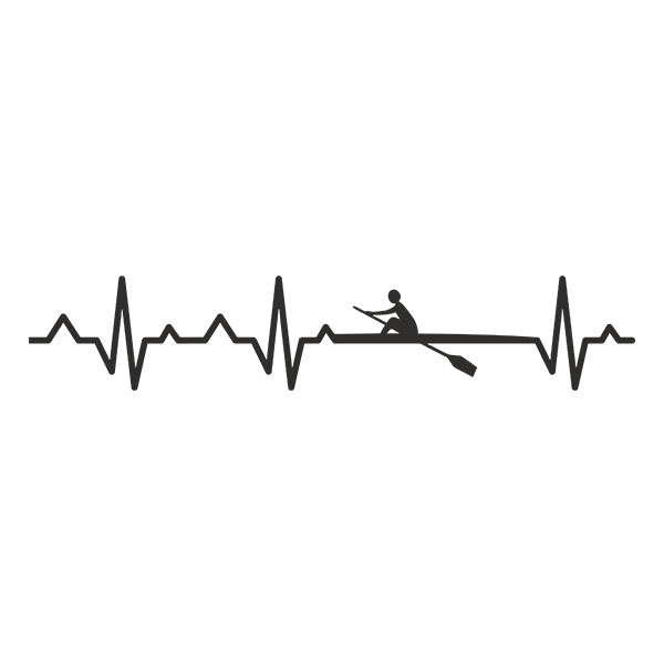 Wall Stickers: Rowing Electrocardiogram