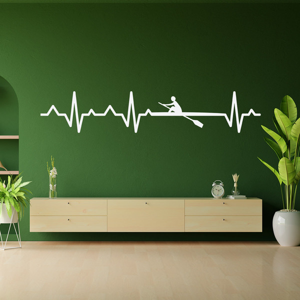 Wall Stickers: Rowing Electrocardiogram