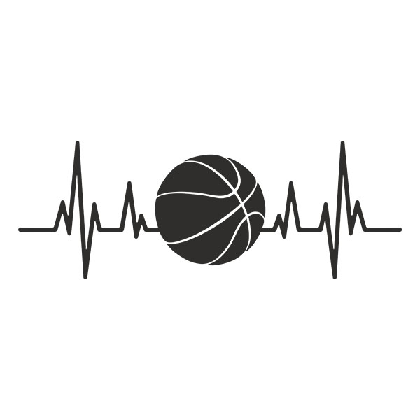 Wall Stickers: Electrocardiogram Basketball