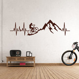 Wall Stickers: Mountain Bike Electrocardiogram 2