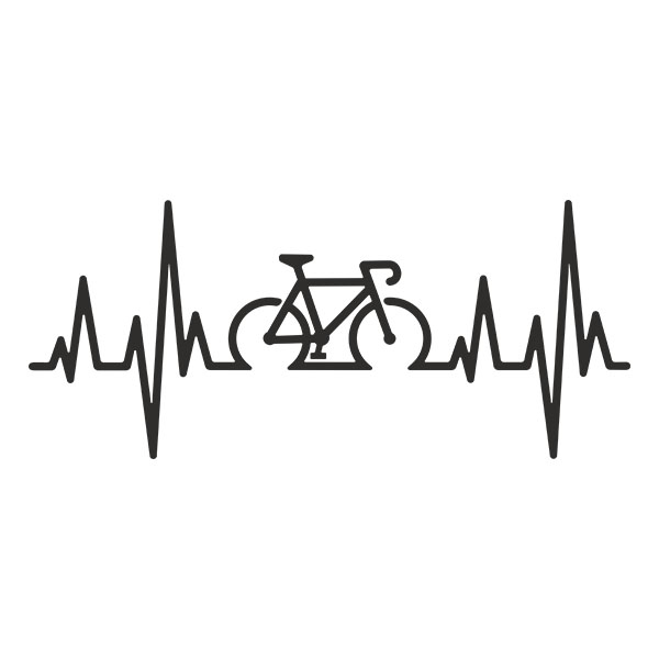 Wall Stickers: Electrocardiogram on a Road Bike