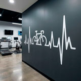 Wall Stickers: Electrocardiogram on a Road Bike 17