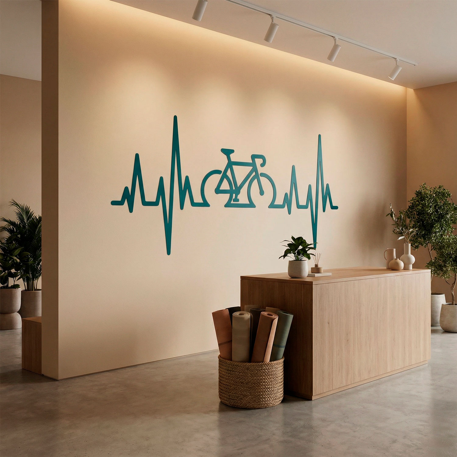 Wall Stickers: Electrocardiogram on a Road Bike
