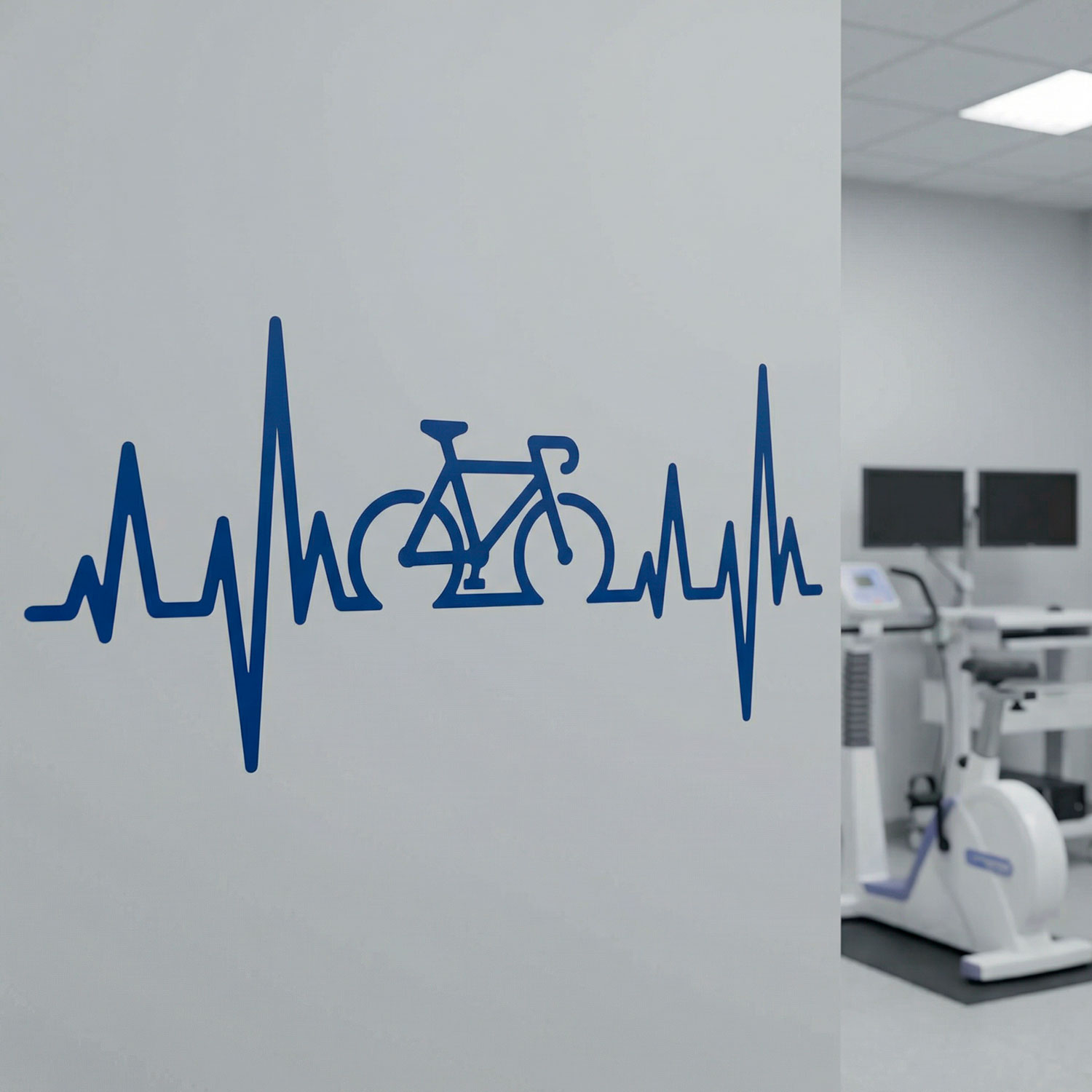 Wall Stickers: Electrocardiogram on a Road Bike