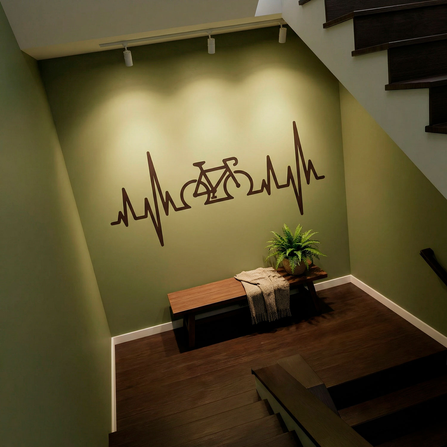Wall Stickers: Electrocardiogram on a Road Bike