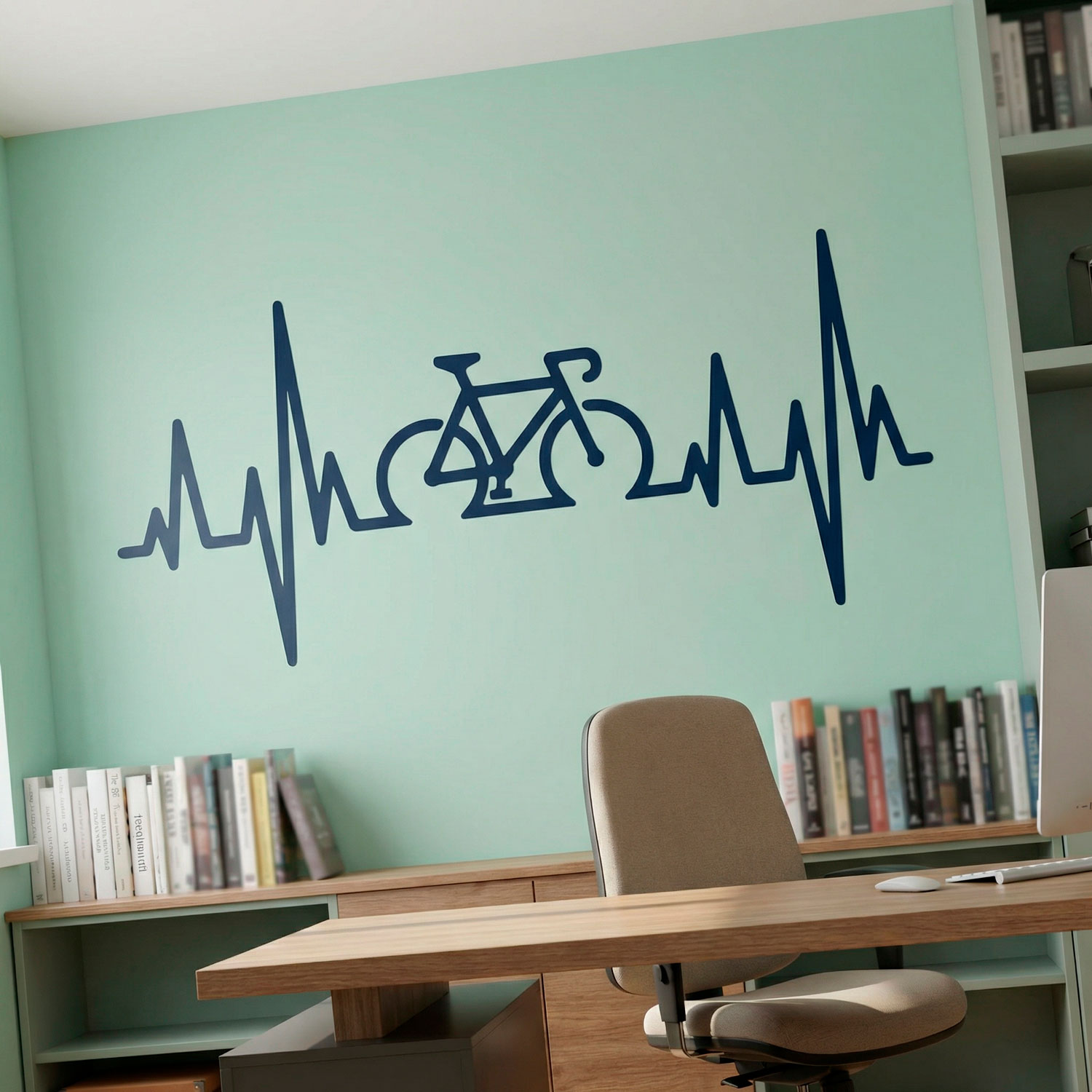 Wall Stickers: Electrocardiogram on a Road Bike