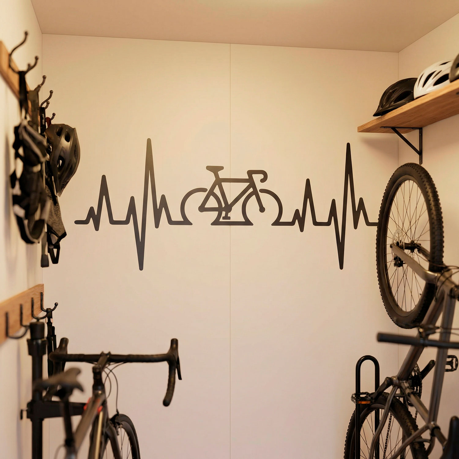 Wall Stickers: Electrocardiogram on a Road Bike