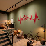 Wall Stickers: Electrocardiogram on a Road Bike 7