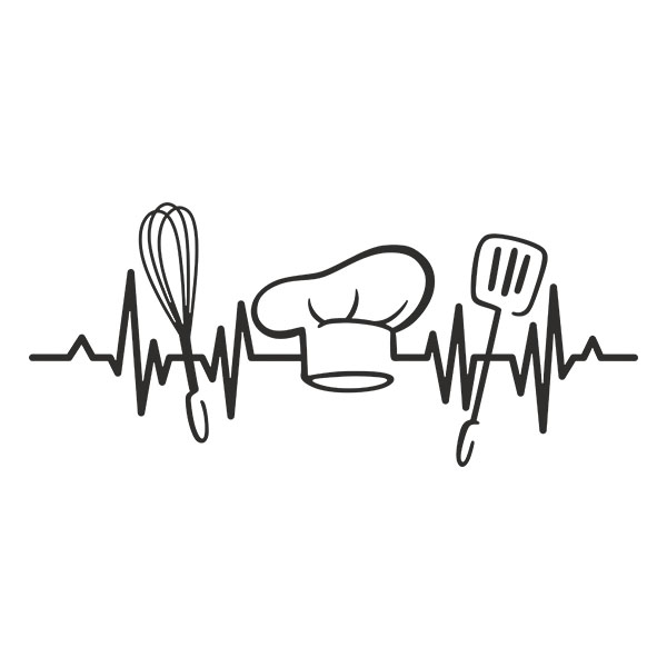 Wall Stickers: Electrocardiogram Chef