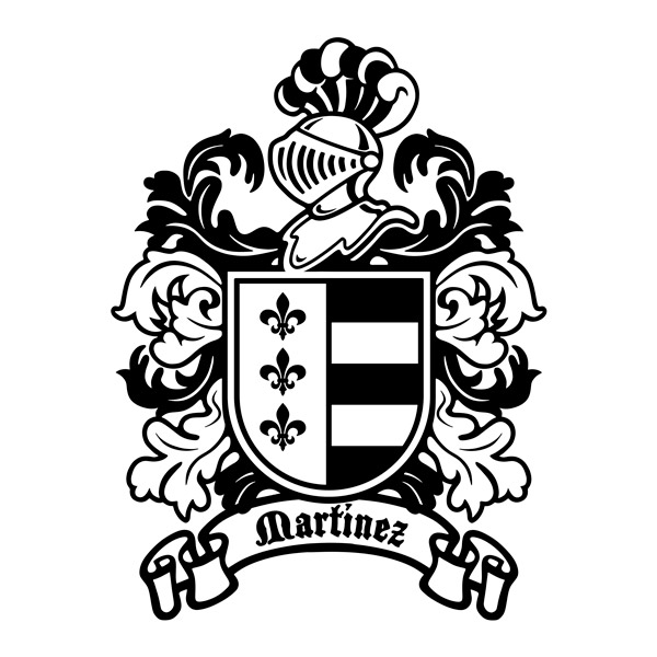 Wall Stickers: Heraldic Coat of Arms Martínez