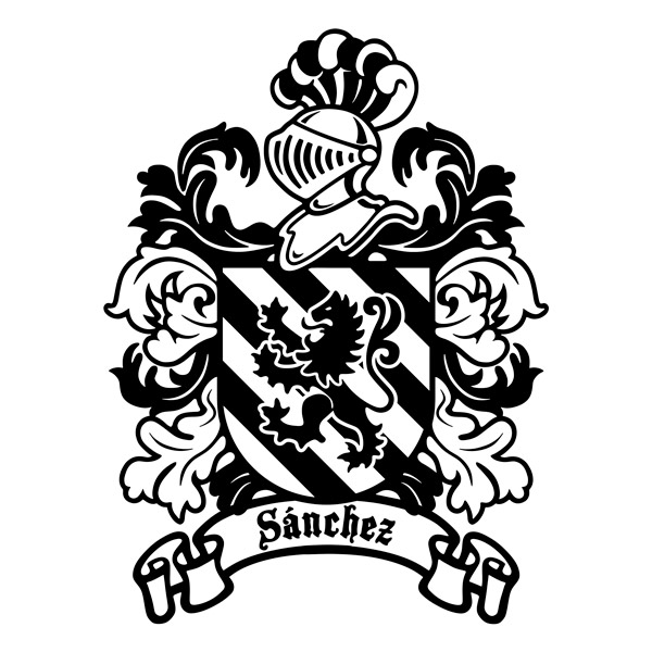 Wall Stickers: Heraldic Coat of Arms Sánchez