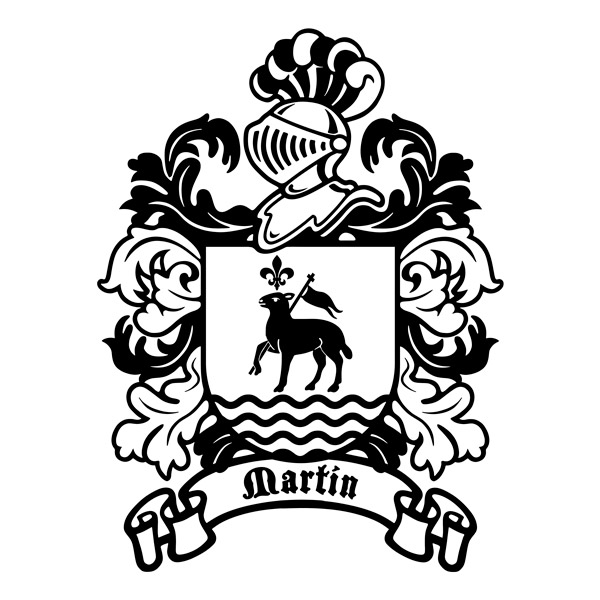 Wall Stickers: Heraldic Coat of Arms Martín