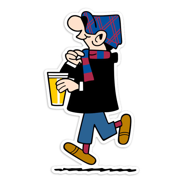 Car & Motorbike Stickers: Andy Capp Ultra FC Barcelona