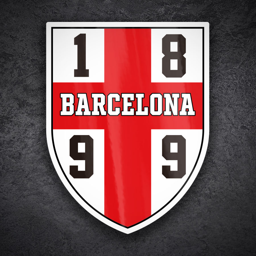 Car & Motorbike Stickers: Hooligan Shield Barcelona 1899