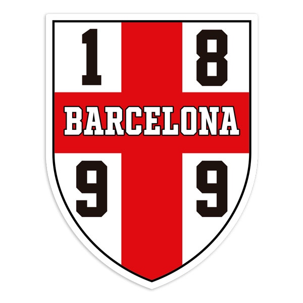 Car & Motorbike Stickers: Hooligan Shield Barcelona 1899
