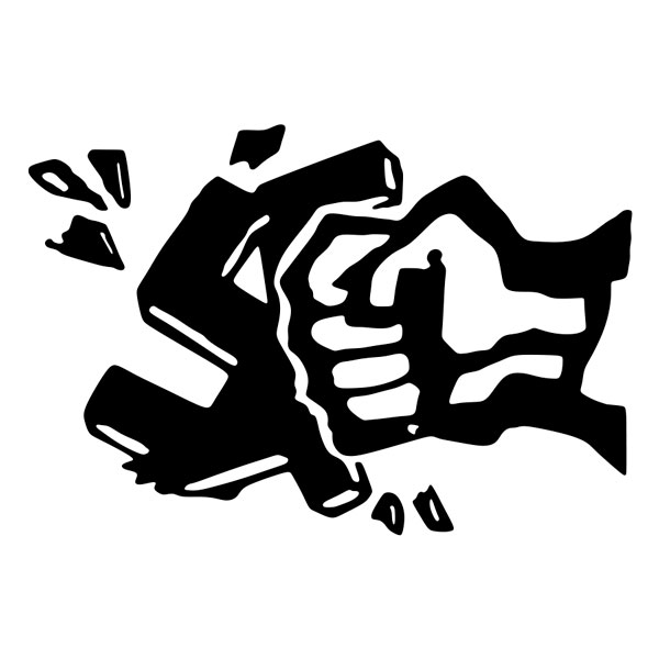 Car & Motorbike Stickers: Pegatina Ultra Hooligan Anti-fascista Antinazi Puñ