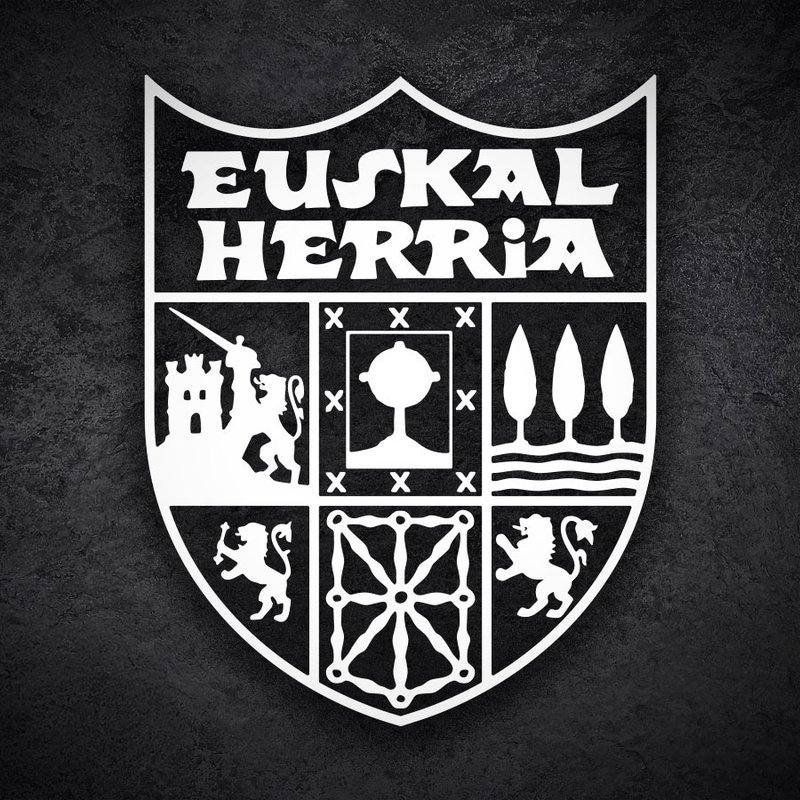 Car & Motorbike Stickers: Euskal Herria Coat of Arms