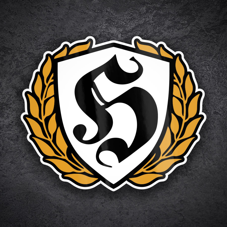 Car & Motorbike Stickers: Hooligan Emblem S and Laurel