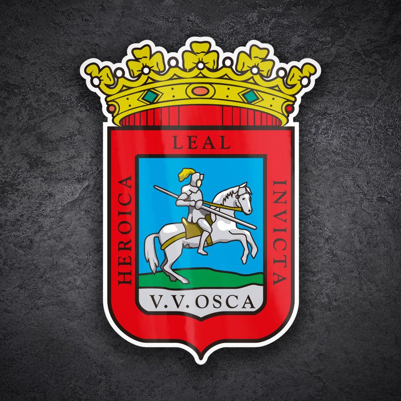 Huesca Coat of Arms Decal 1/1