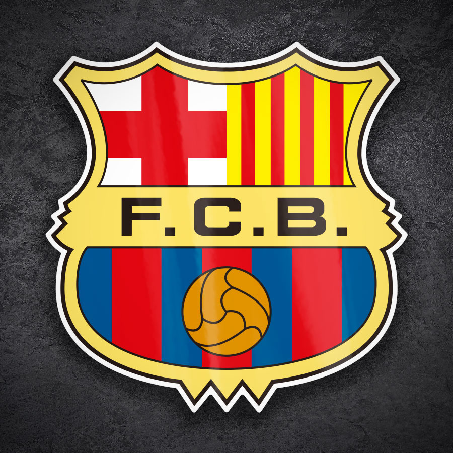 Car & Motorbike Stickers: FC Barcelona Shield 80s