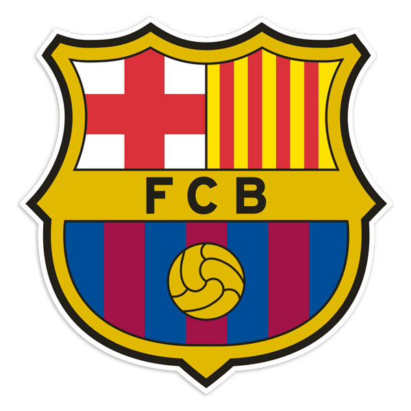 Car & Motorbike Stickers: Current FC Barcelona Emblem