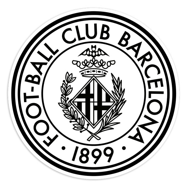 Car & Motorbike Stickers: Historic Crest FC Barcelona