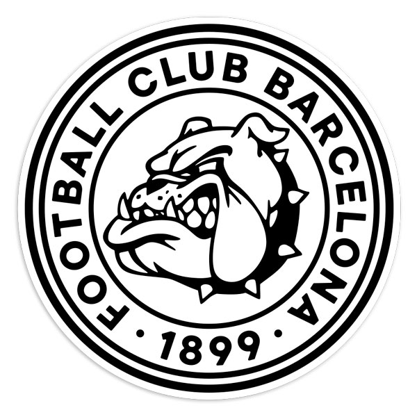 Car & Motorbike Stickers: 1899 Bulldog Football Club Barcelona