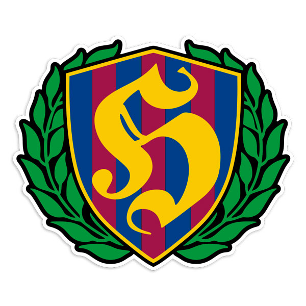 Car & Motorbike Stickers: Hooligan Laurel Crest FCB