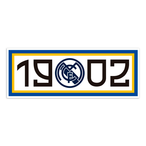 Car & Motorbike Stickers: Ultra Football 1902 Real Madrid CF