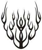 Car & Motorbike Stickers: Flames