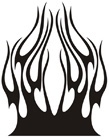 Car & Motorbike Stickers: Flames
