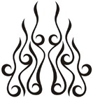 Car & Motorbike Stickers: Flames