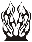 Car & Motorbike Stickers: Flames