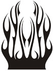 Car & Motorbike Stickers: Flames