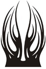 Car & Motorbike Stickers: Flames