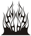 Car & Motorbike Stickers: Flames