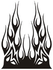 Car & Motorbike Stickers: Flames
