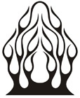Car & Motorbike Stickers: Flames