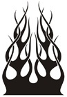 Car & Motorbike Stickers: Flames